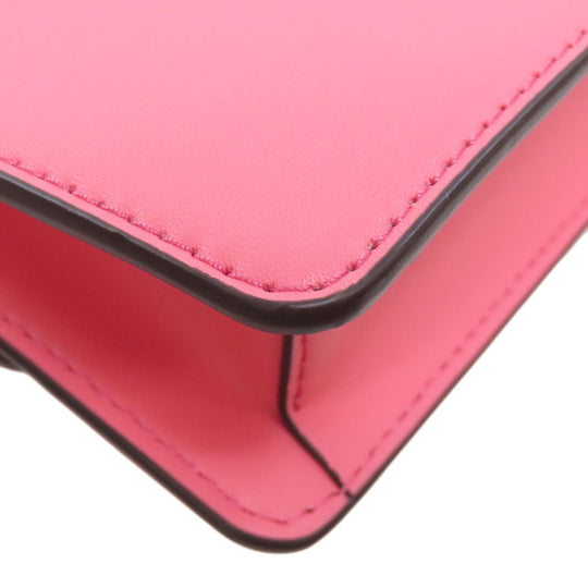 MICHAEL KORS Shoulder Bag leather pink ChainShoulder Women Used Authentic