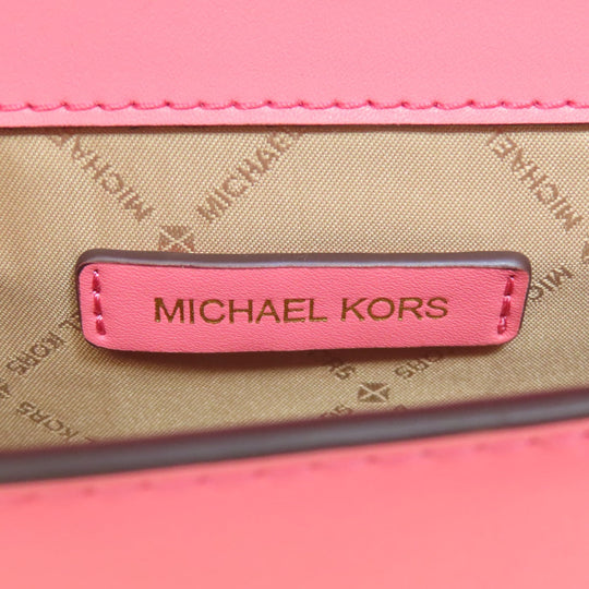 MICHAEL KORS Shoulder Bag leather pink ChainShoulder Women Used Authentic