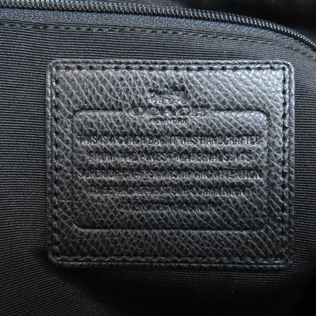 COACH Handbag F34910 PVC Brown Signature 2WAY Women Used Authentic