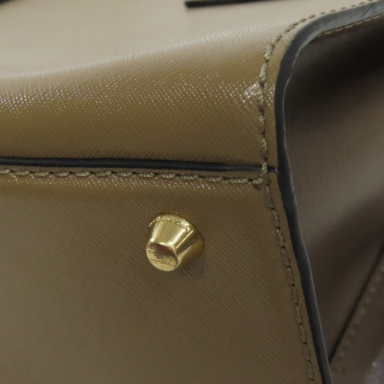 MARC JACOBS Tote Bag PVC Brown Double J 2WAY Women Used Authentic