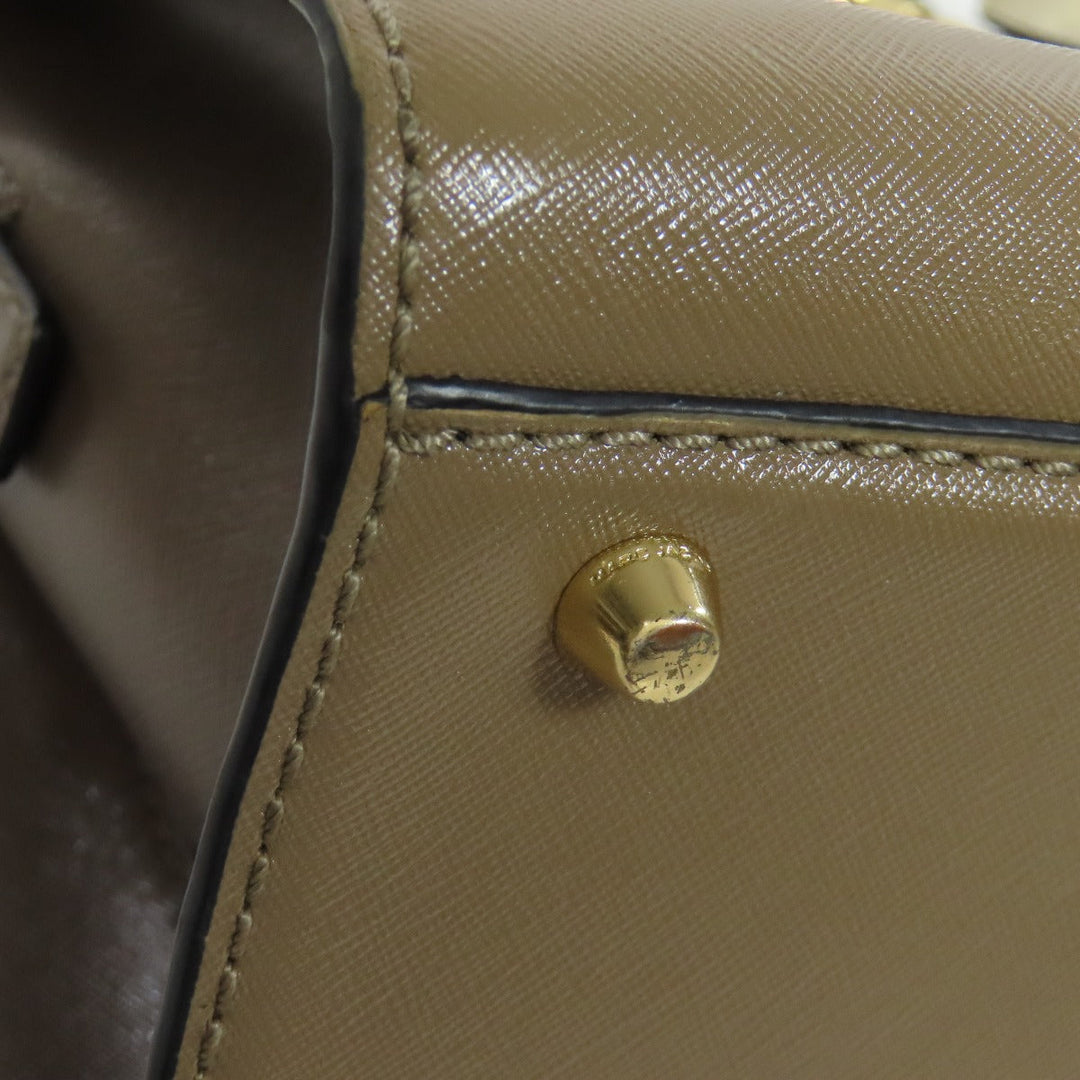 MARC JACOBS Tote Bag PVC Brown Double J 2WAY Women Used Authentic