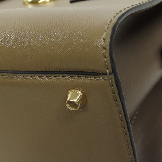 MARC JACOBS Tote Bag PVC Brown Double J 2WAY Women Used Authentic