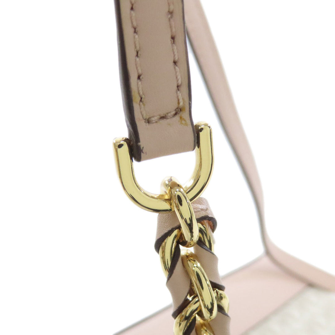 MICHAEL KORS Shoulder Bag PVC white MK signature