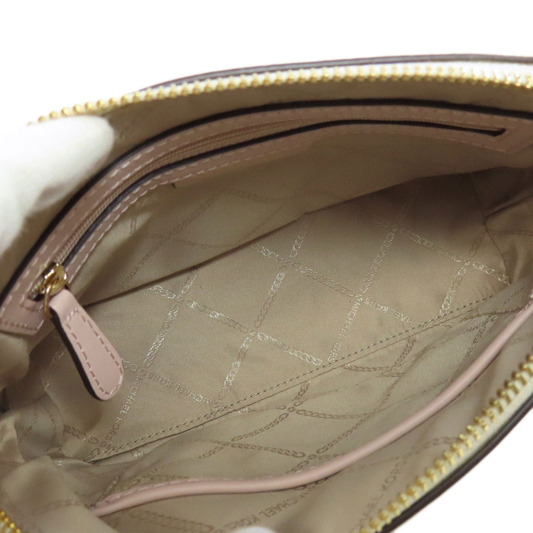 MICHAEL KORS Shoulder Bag PVC white MK signature