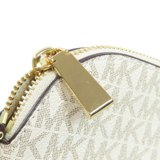 MICHAEL KORS Shoulder Bag PVC white MK signature