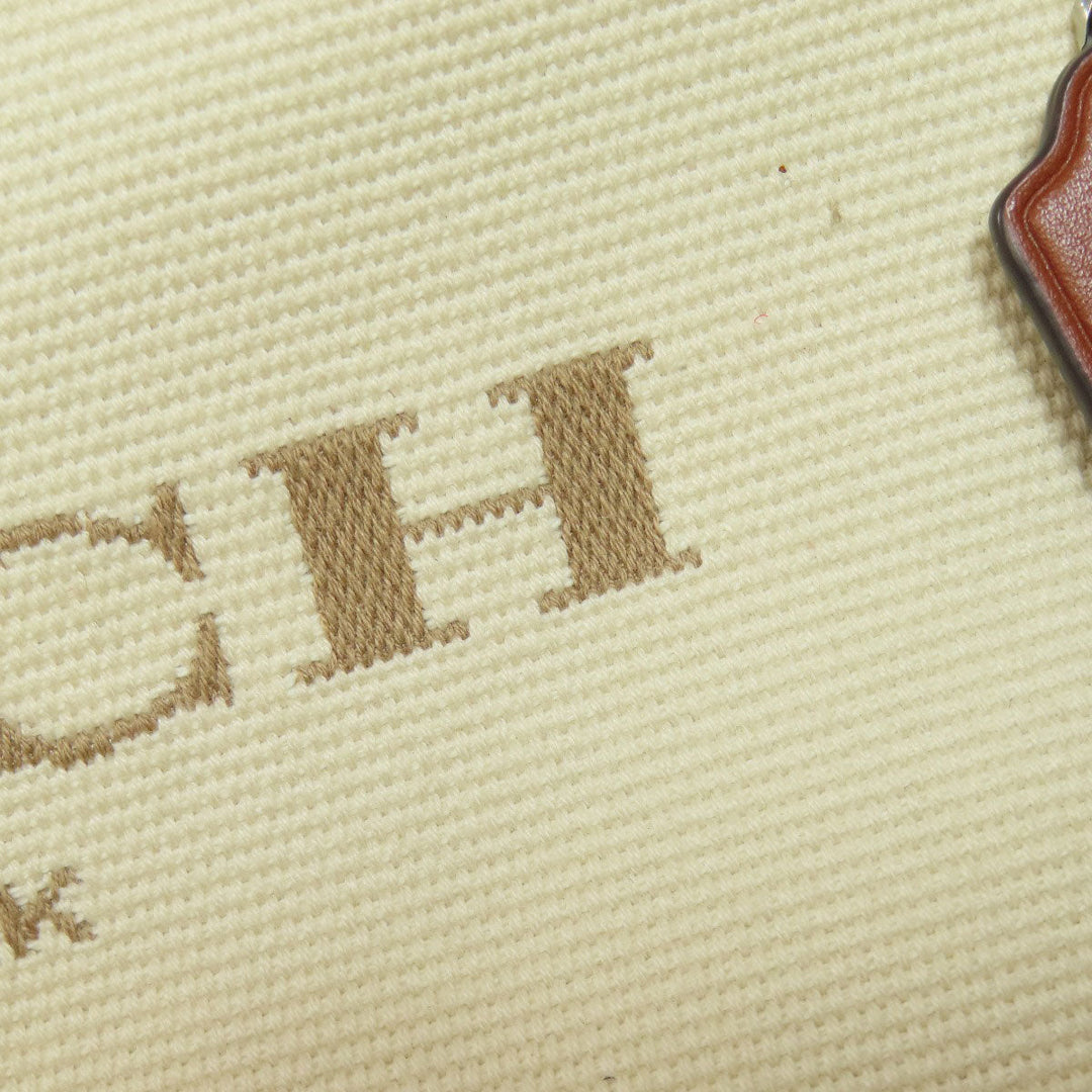 COACH Handbag CK168 canvas beige Small tote Women Used Authentic