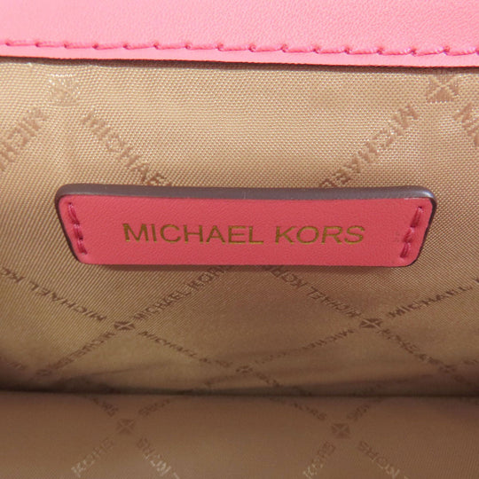 MICHAEL KORS Shoulder Bag leather pink Long shoulder Women Used Authentic