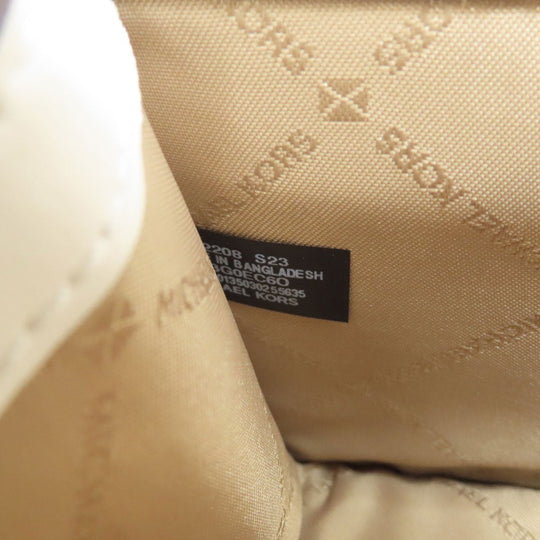 MICHAEL KORS Shoulder Bag leather white logo Women Used Authentic