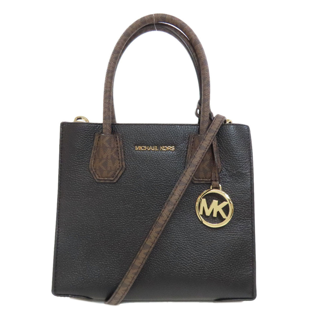MICHAEL KORS Handbag PVC black 2WAY Women Used Authentic