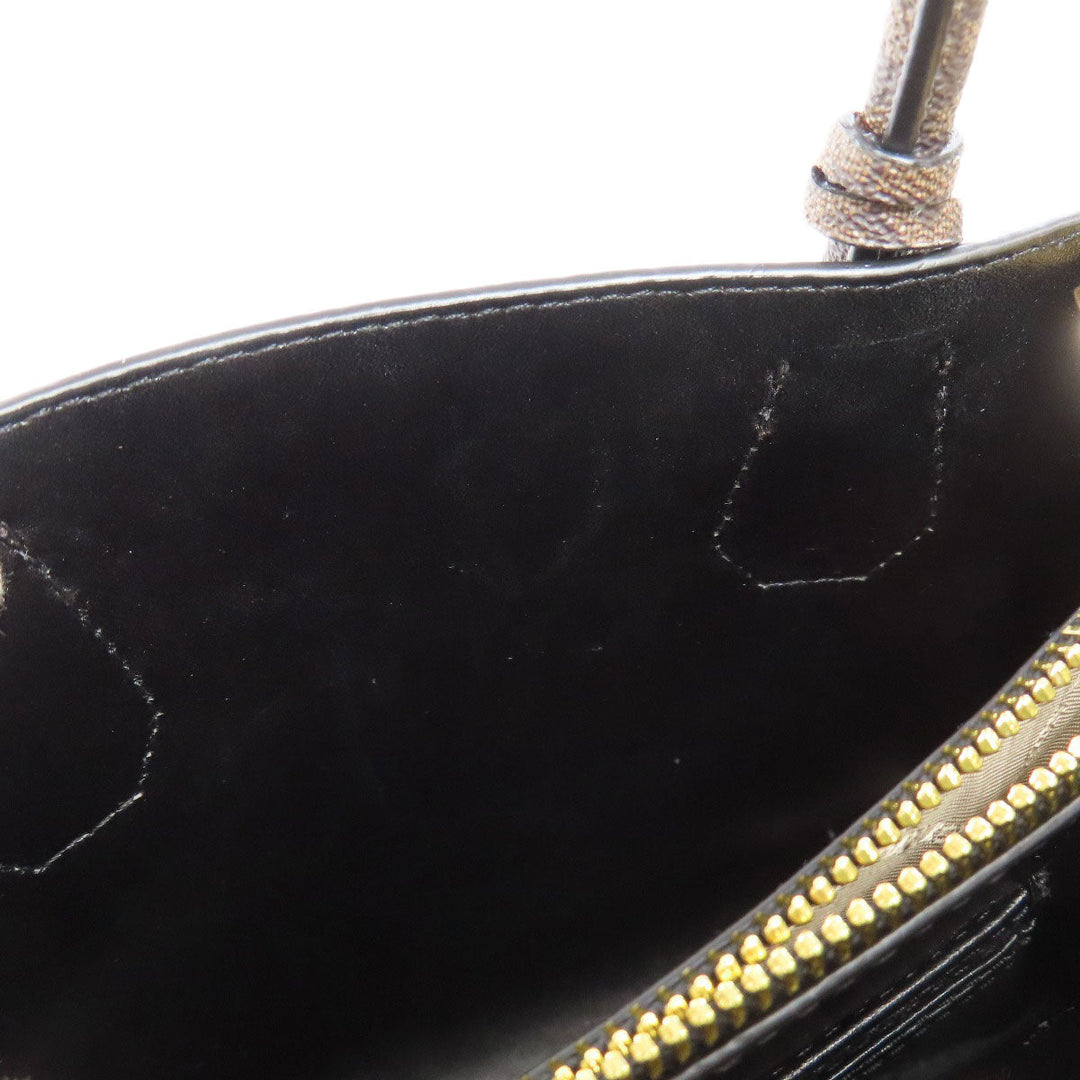 MICHAEL KORS Handbag PVC black 2WAY Women Used Authentic