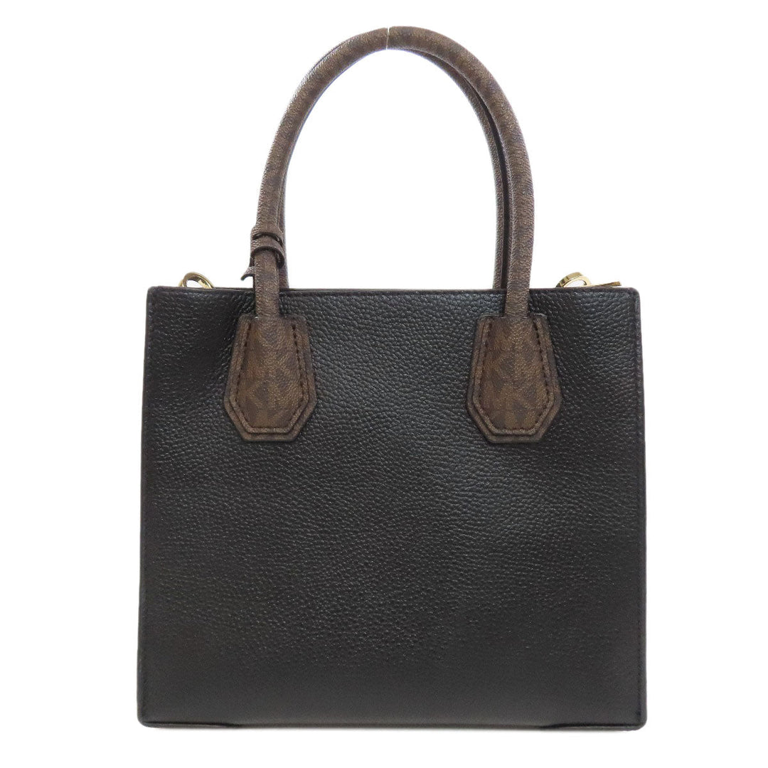 MICHAEL KORS Handbag PVC black 2WAY Women Used Authentic