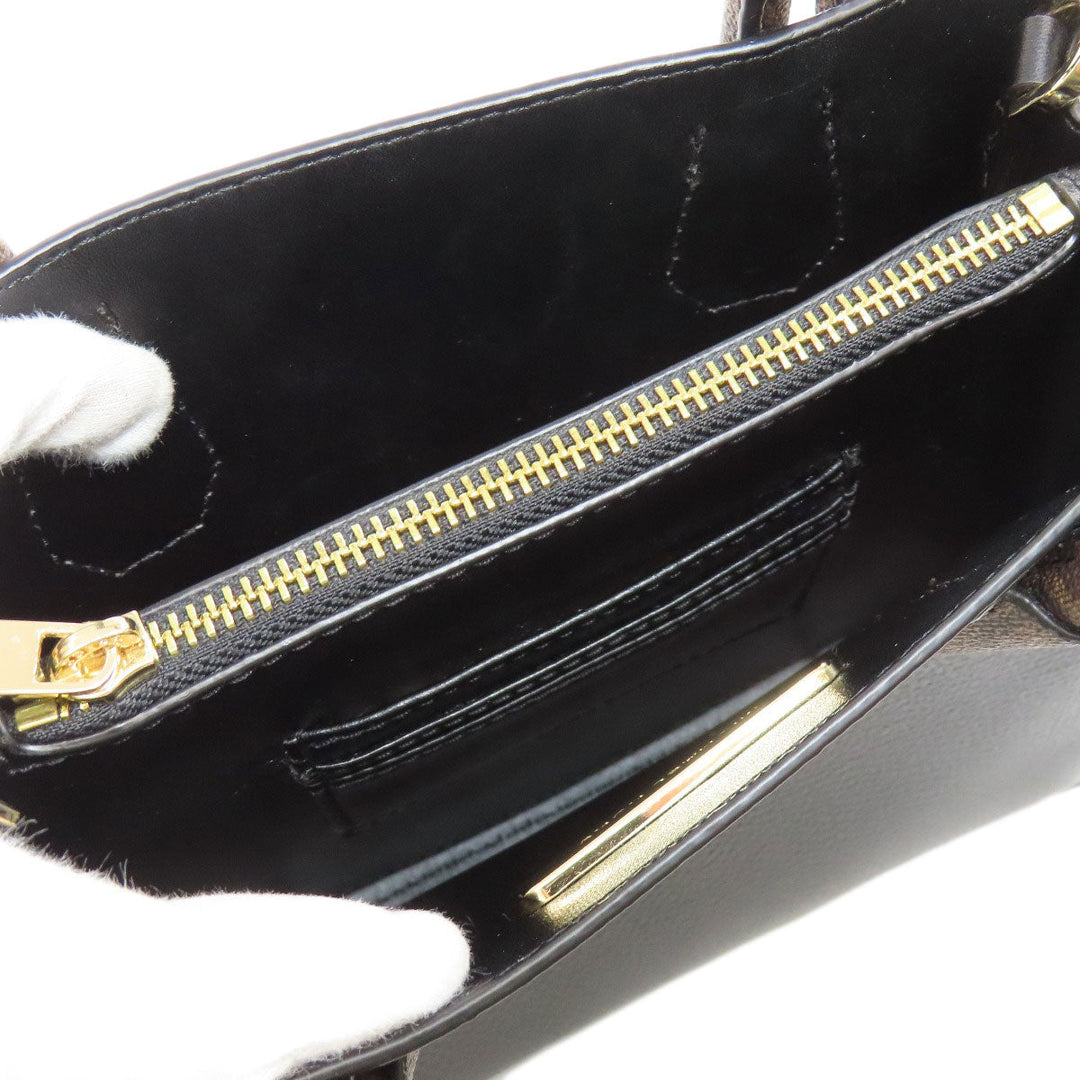 MICHAEL KORS Handbag PVC black 2WAY Women Used Authentic