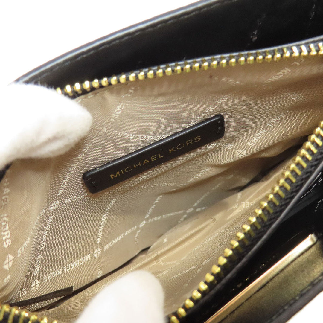 MICHAEL KORS Handbag PVC black 2WAY Women Used Authentic