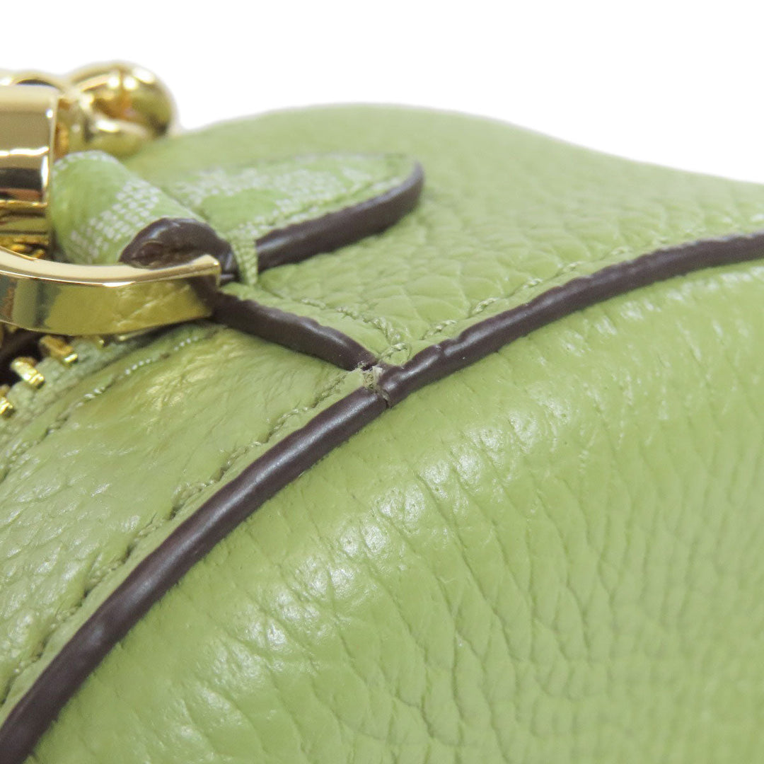 MICHAEL KORS Shoulder Bag leather green ChainShoulder Women Used Authentic