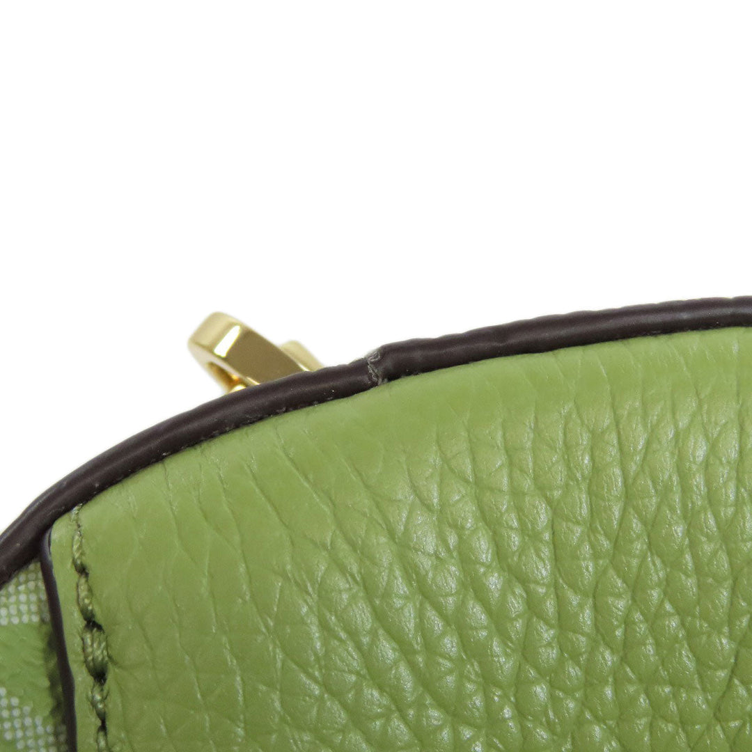 MICHAEL KORS Shoulder Bag leather green ChainShoulder Women Used Authentic