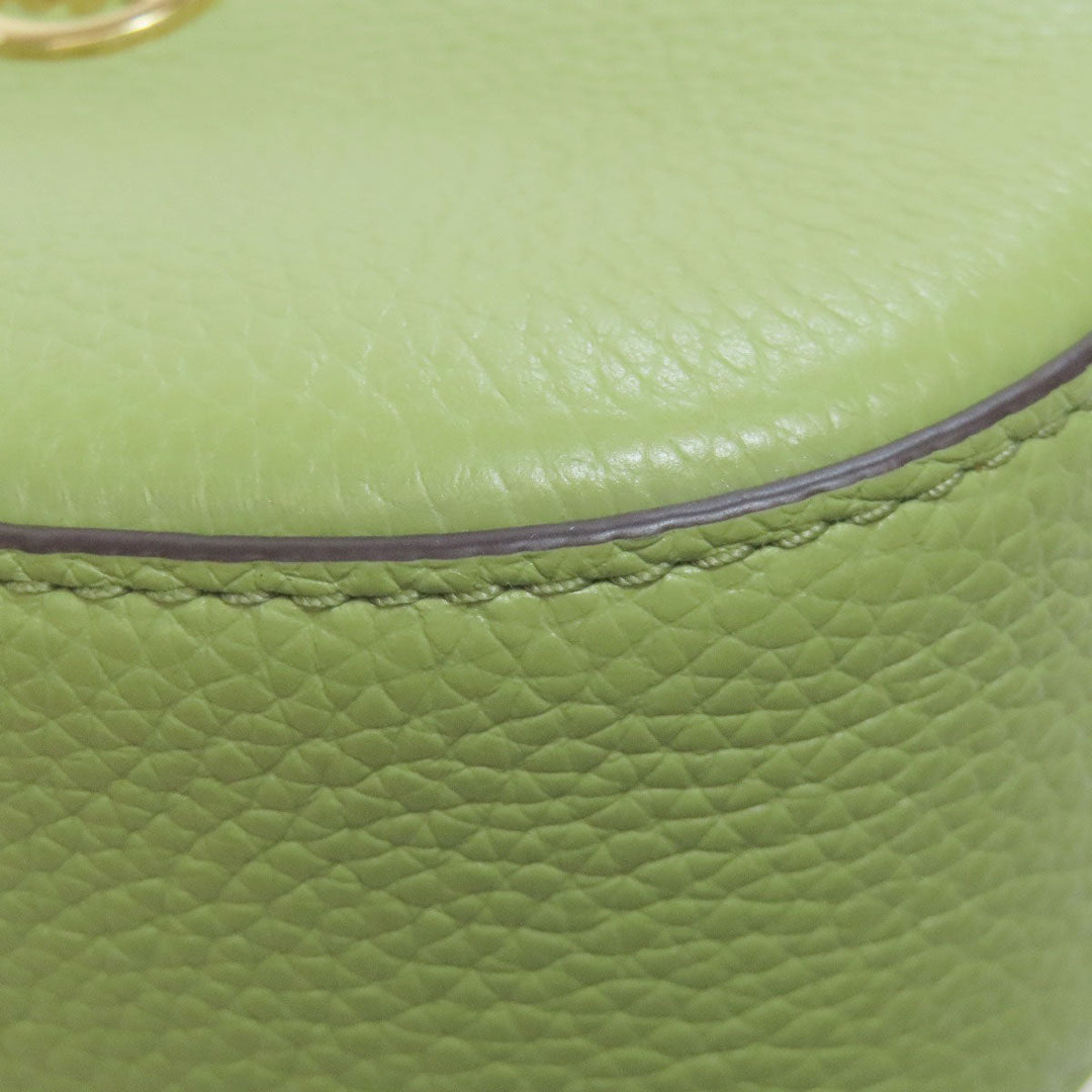 MICHAEL KORS Shoulder Bag leather green ChainShoulder Women Used Authentic