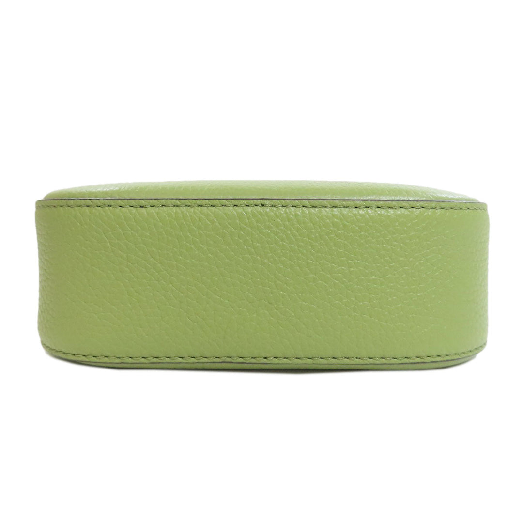 MICHAEL KORS Shoulder Bag leather green ChainShoulder Women Used Authentic