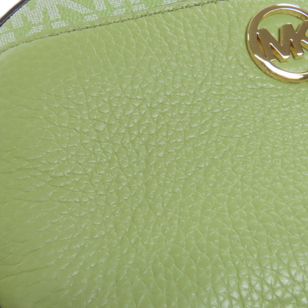 MICHAEL KORS Shoulder Bag leather green ChainShoulder Women Used Authentic