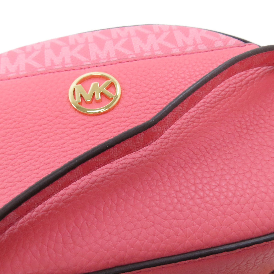 MICHAEL KORS Shoulder Bag PVC pink ChainShoulder Women Used Authentic