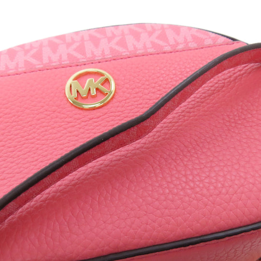 MICHAEL KORS Shoulder Bag PVC pink ChainShoulder Women Used Authentic