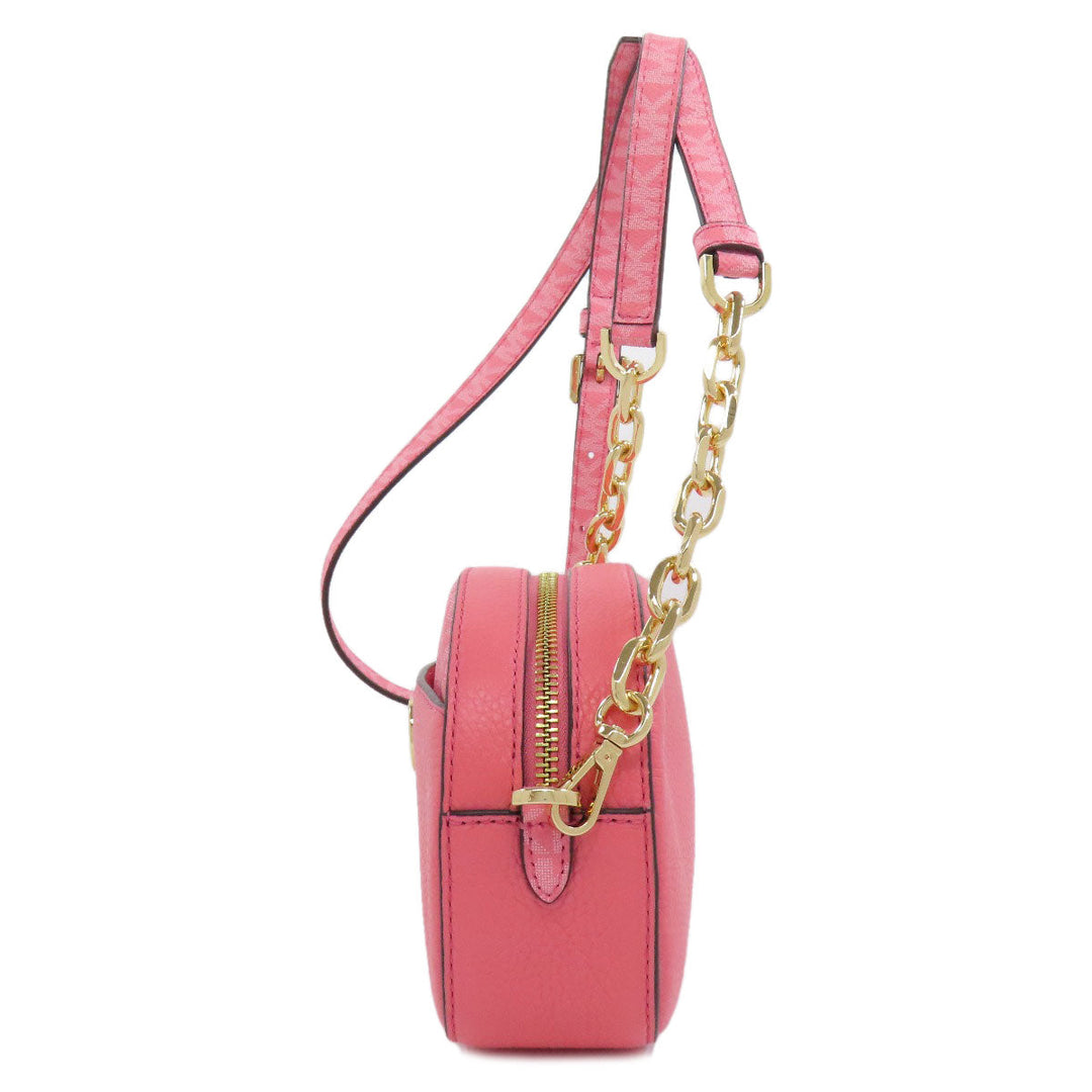 MICHAEL KORS Shoulder Bag PVC pink ChainShoulder Women Used Authentic