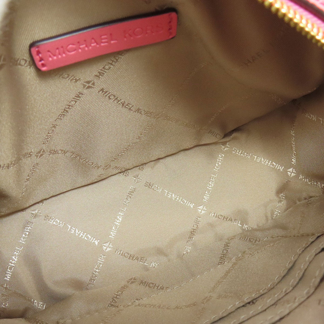 MICHAEL KORS Shoulder Bag PVC pink ChainShoulder Women Used Authentic
