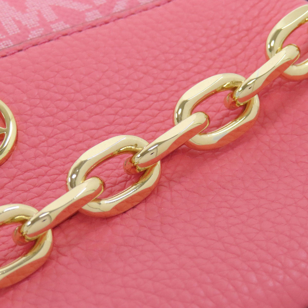 MICHAEL KORS Shoulder Bag PVC pink ChainShoulder Women Used Authentic