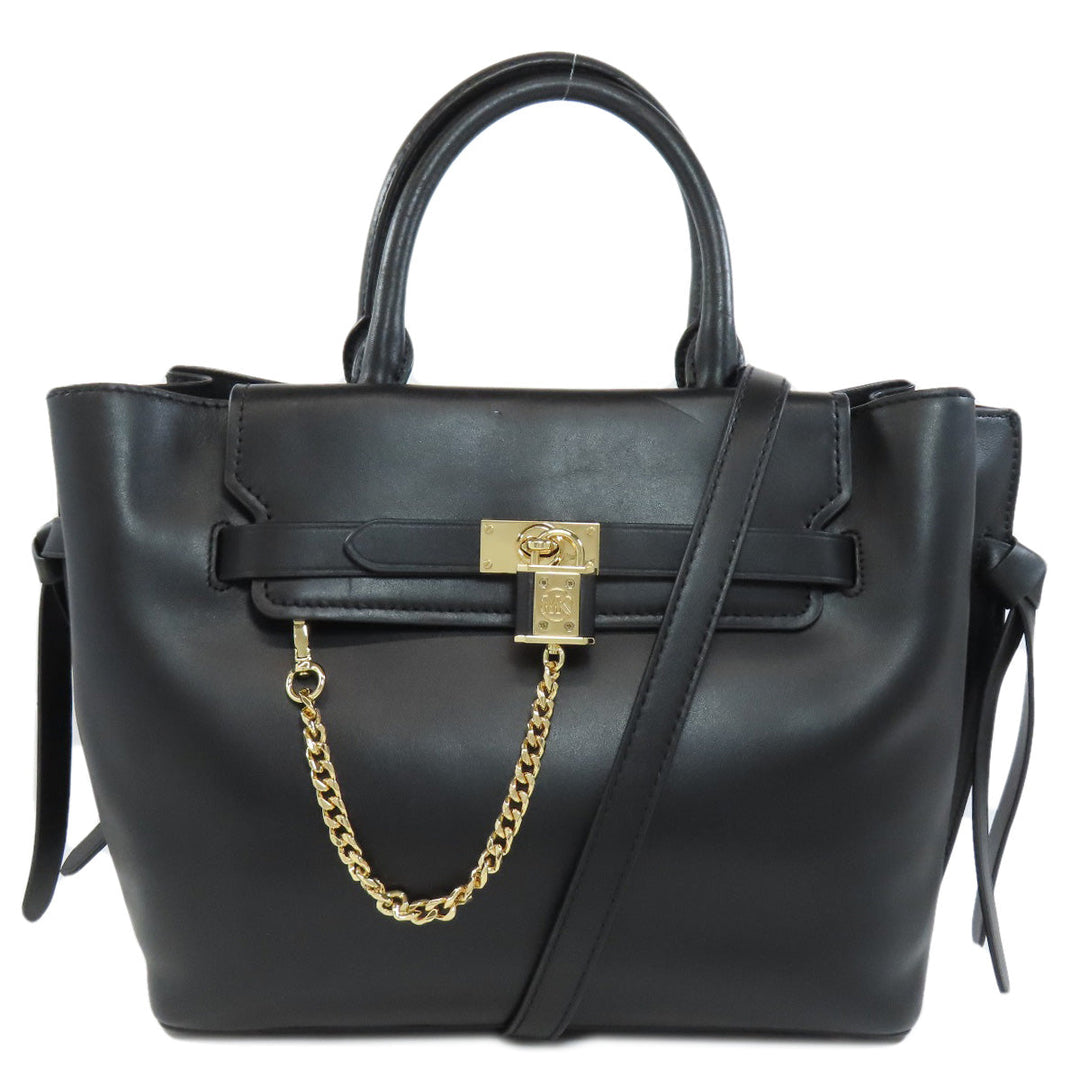MICHAEL KORS Handbag PVC black 2WAY Women Used Authentic