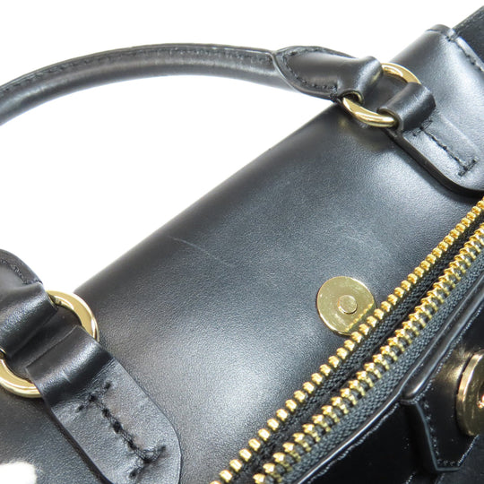 MICHAEL KORS Handbag PVC black 2WAY Women Used Authentic