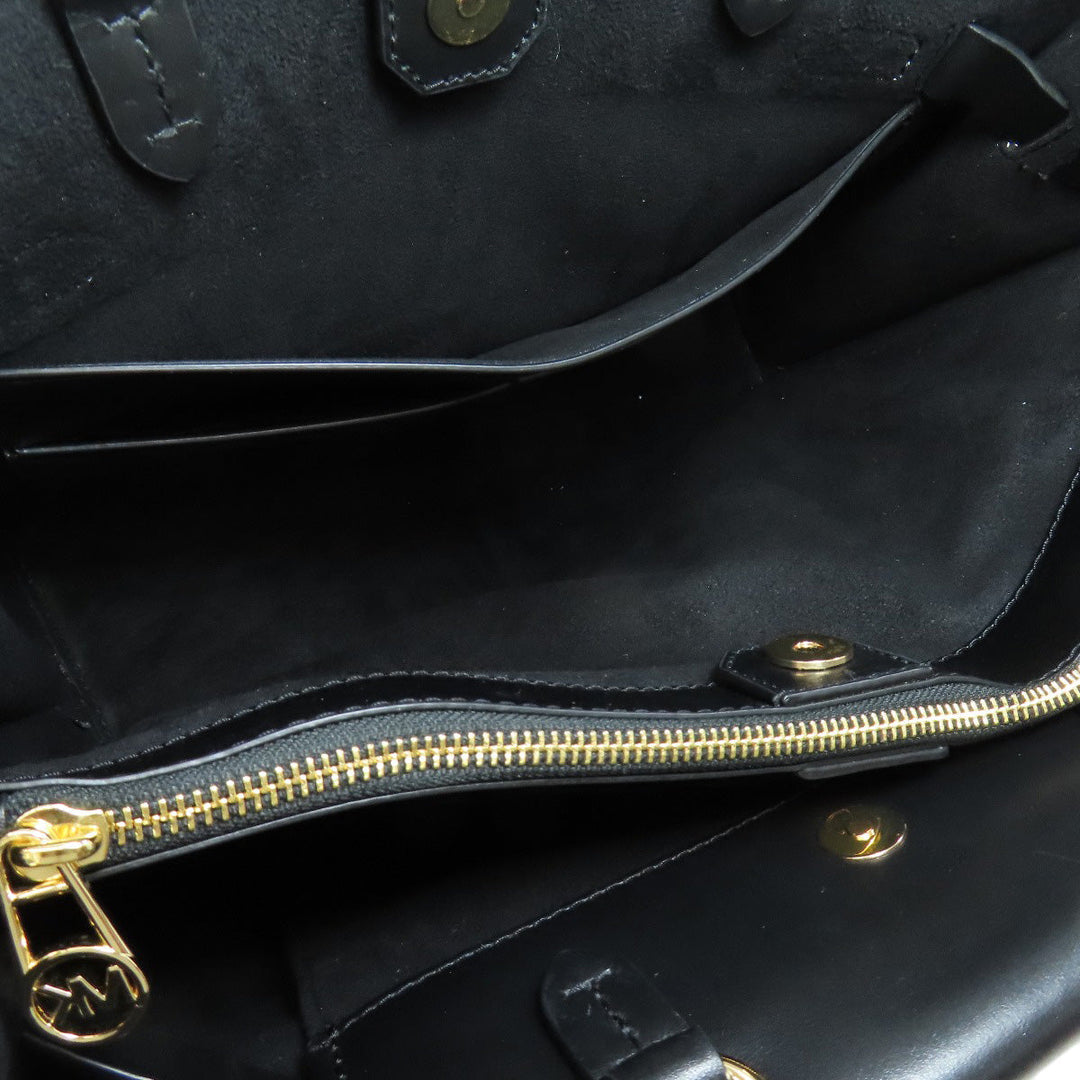 MICHAEL KORS Handbag PVC black 2WAY Women Used Authentic