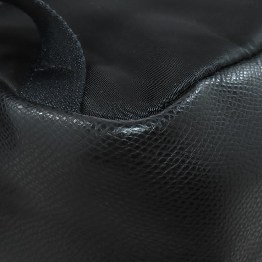 COACH Backpack F38395 PVC multicolor Leopard Pattern Women Used Authentic