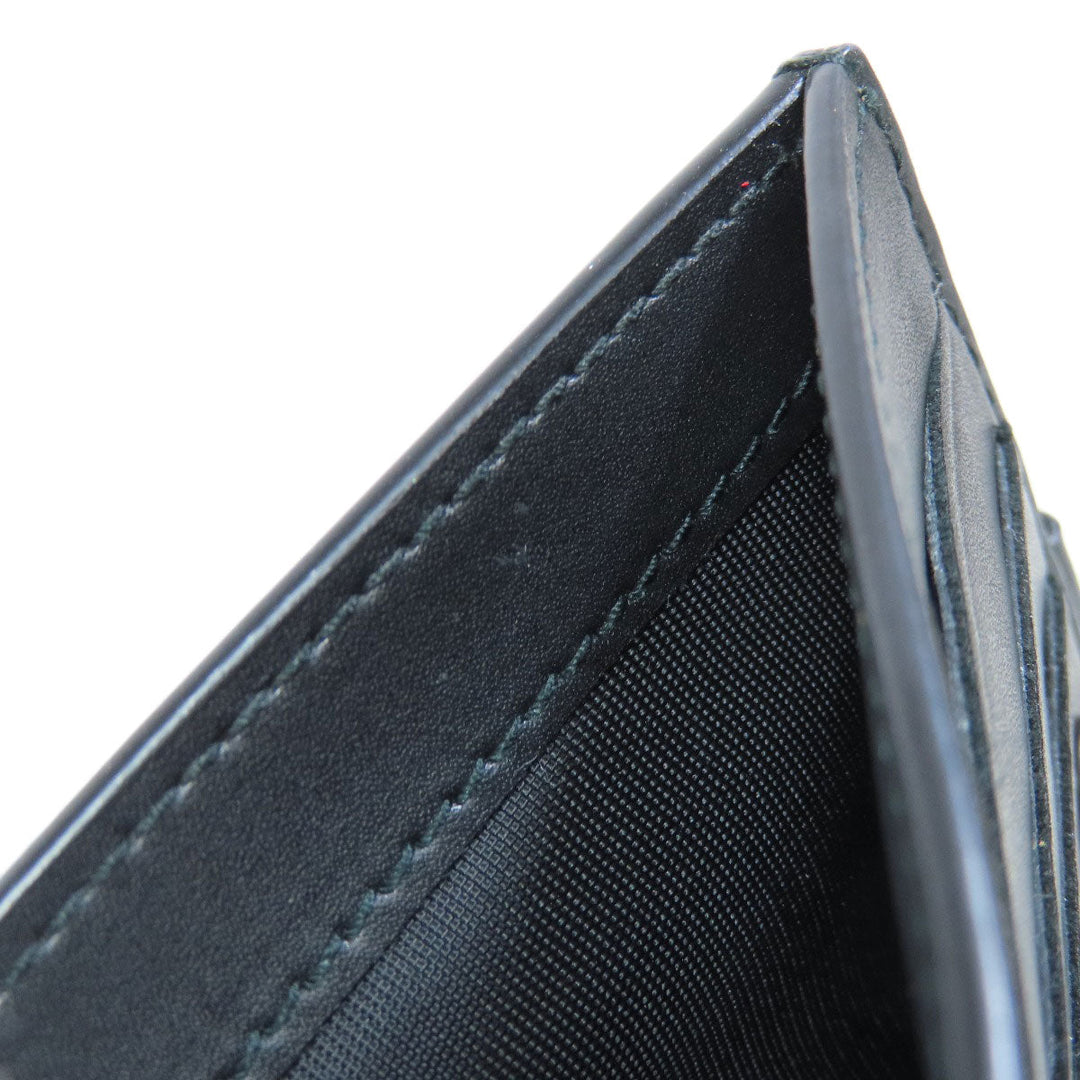 Valentino Bifold Wallet leather black neck wallet Women Used Authentic