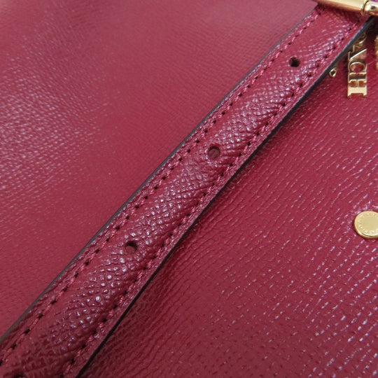 COACH Handbag 91146 leather Red Mini Carryall 2WAY Women Used Authentic