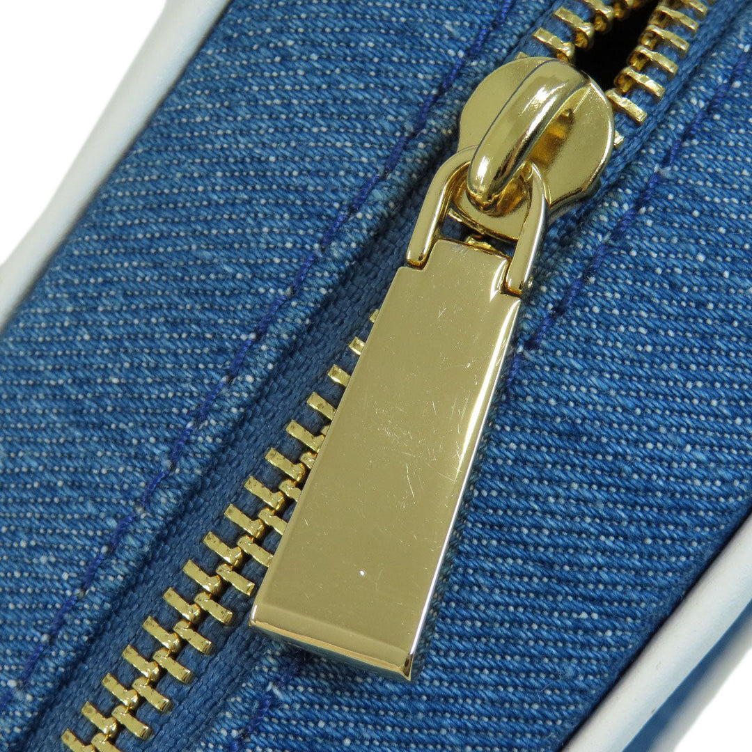 MICHAEL KORS Shoulder Bag denim blue ChainShoulder Women Used Authentic