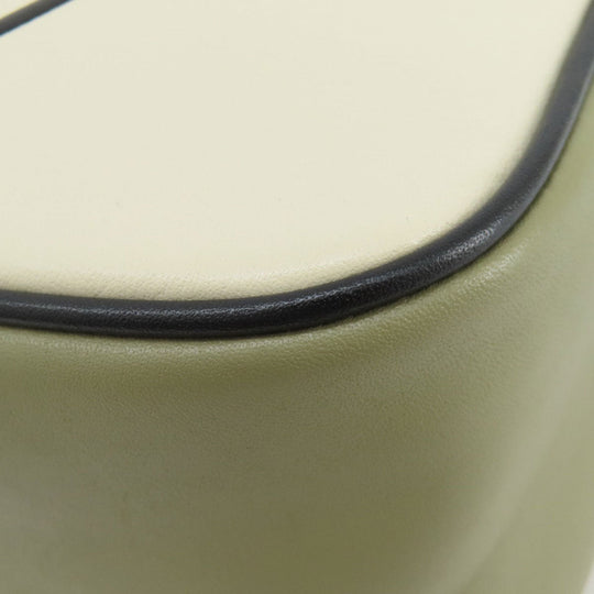 MARC JACOBS Shoulder Bag leather white logo Women Used Authentic