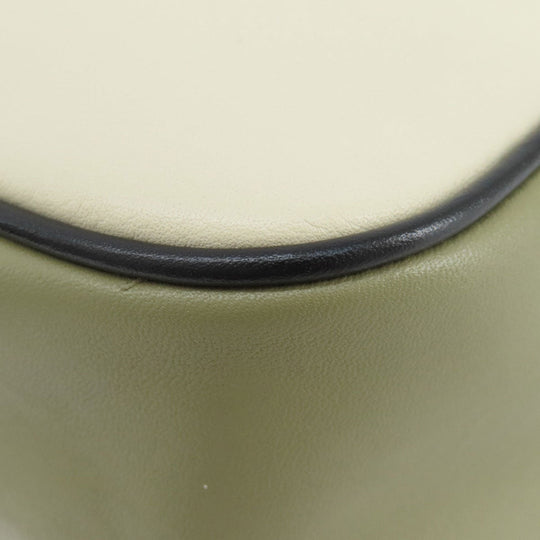 MARC JACOBS Shoulder Bag leather white logo Women Used Authentic