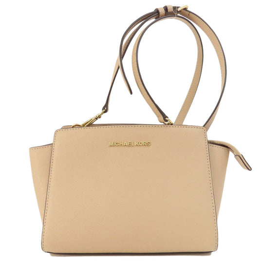 MICHAEL KORS Shoulder Bag PVC beige logo Women Used Authentic
