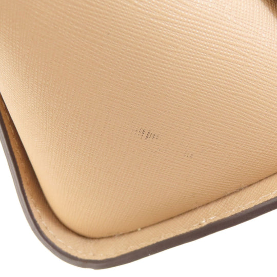 MICHAEL KORS Shoulder Bag PVC beige logo Women Used Authentic