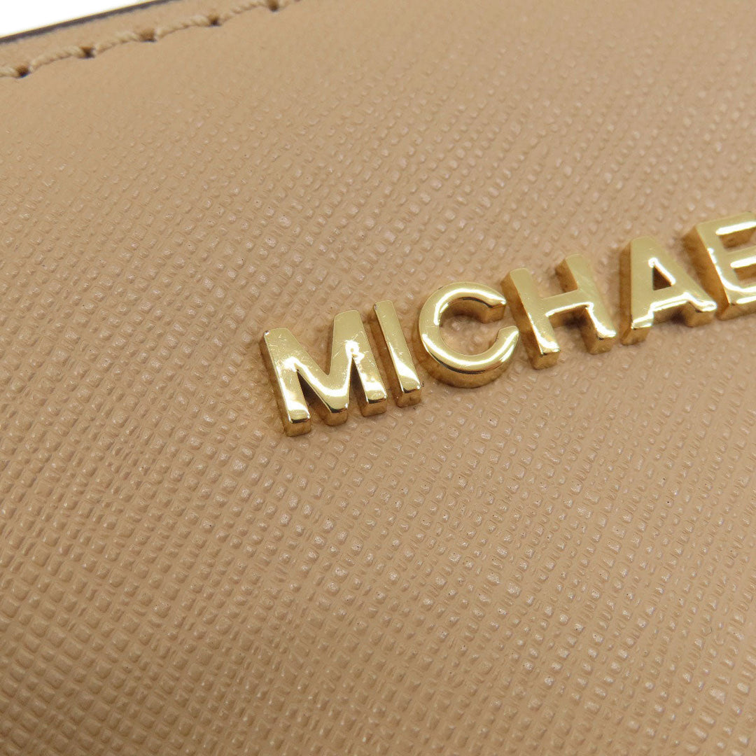 MICHAEL KORS Shoulder Bag PVC beige logo Women Used Authentic