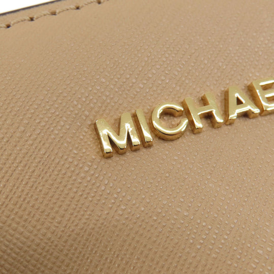 MICHAEL KORS Shoulder Bag PVC beige logo Women Used Authentic