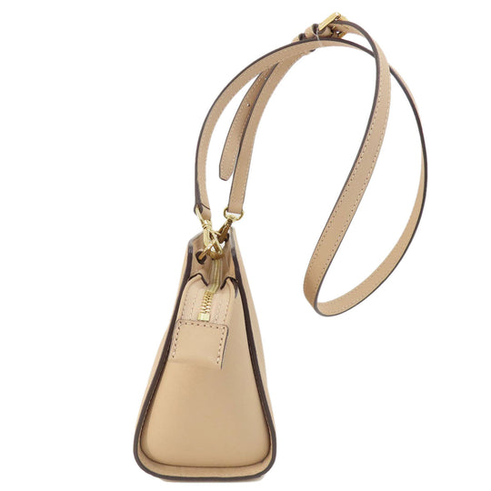 MICHAEL KORS Shoulder Bag PVC beige logo Women Used Authentic