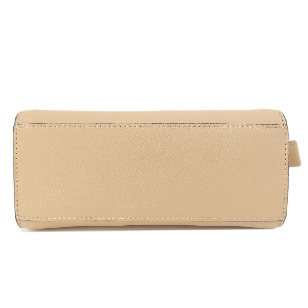 MICHAEL KORS Shoulder Bag PVC beige logo Women Used Authentic