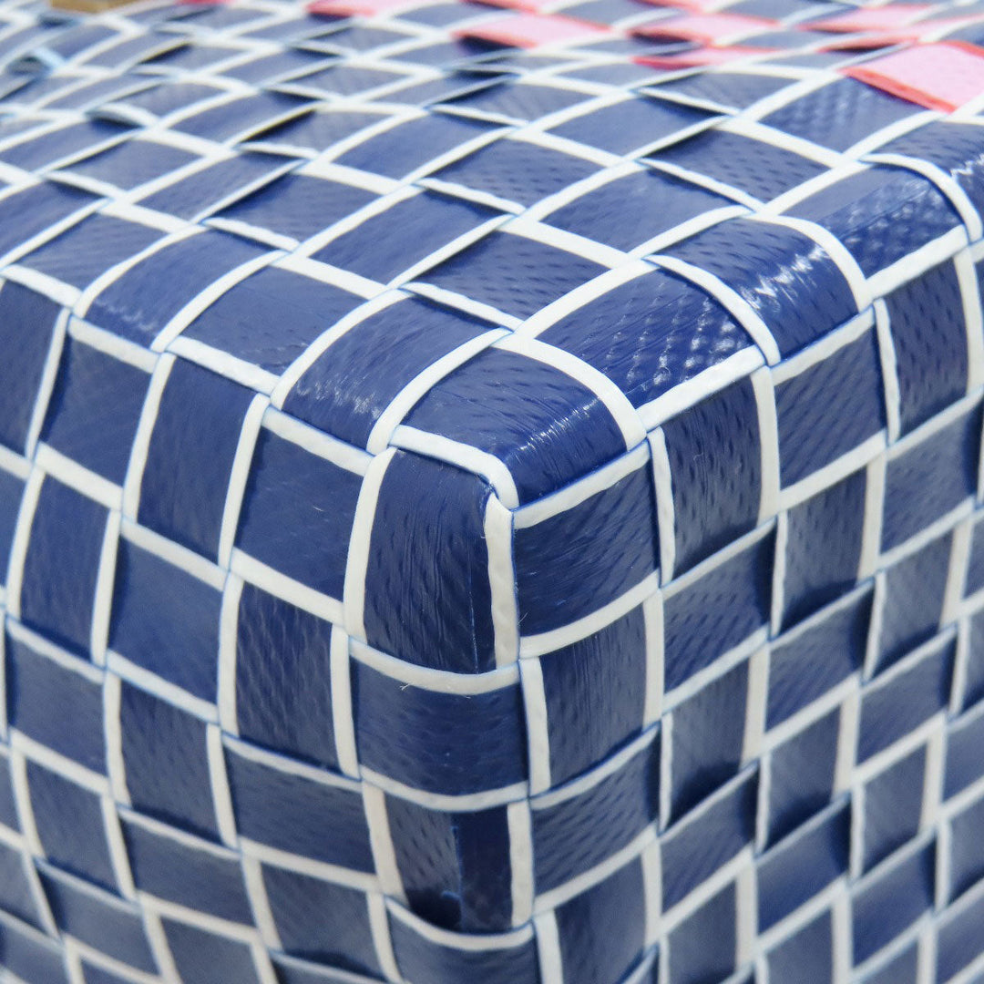 MARNI Handbag polypropylene Navy logo Women Used Authentic