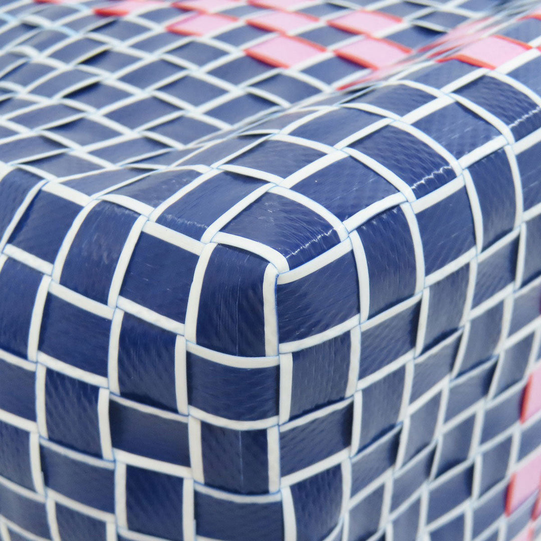 MARNI Handbag polypropylene Navy logo Women Used Authentic