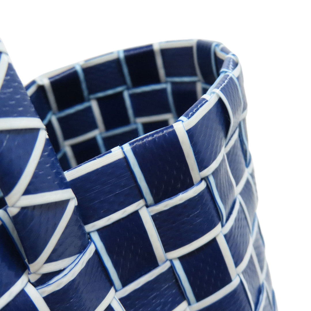 MARNI Handbag polypropylene Navy logo Women Used Authentic