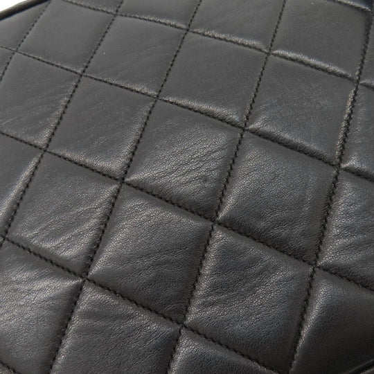 CHANEL Shoulder Bag lambskin black Matrasse