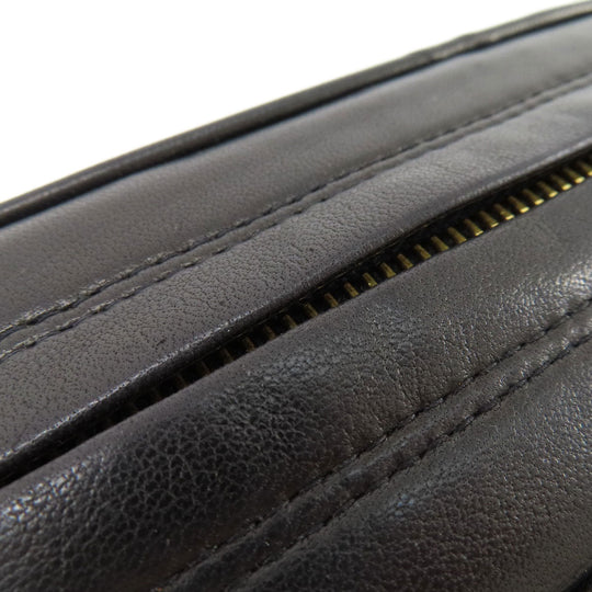 CHANEL Shoulder Bag lambskin black Matrasse