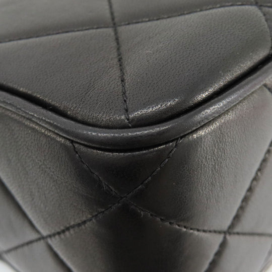 CHANEL Shoulder Bag lambskin black Matrasse