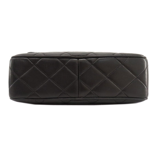 CHANEL Shoulder Bag lambskin black Matrasse