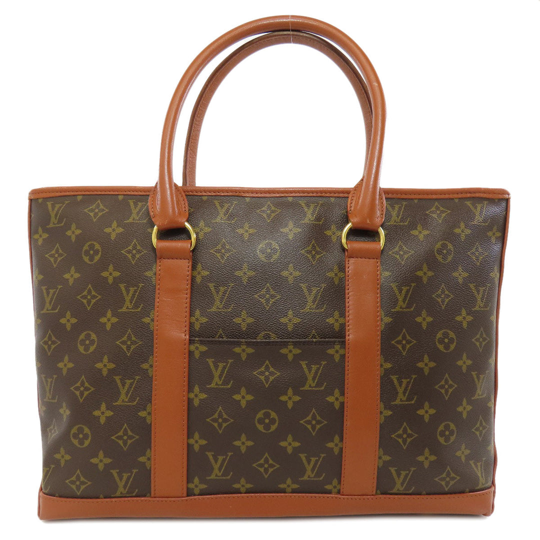 LOUIS VUITTON Tote Bag M42420 Monogram canvas Brown Weekender GM Women Used Authentic